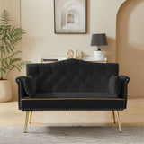 BLACK 2 SEATER SOFA W588P165685
