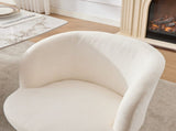 Adjustable Height 360&deg Swivel Bar Stool, Modern Chenille Upholstered Round Dining Chair, W1143P460575