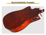 KMA104 41 Inch Dreadnought Cutaway Acoustic Electric Guitar, Basswood Body, Built-in EQ 30909792