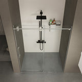 56"-60"W x 76"H Frameless Shower Door, Sliding Shower Door, with Premium 3/8" Thick Tempered W2011P197884