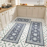 ZUN Kitchen Rug Sets 3 Piece with Runner Non Slip Kitchen Rugs and Mats Washable Kitchen Mats for Floor 67355265