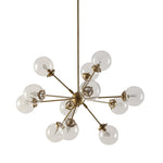 ZUN Paige 12-Light Chandelier with Oversized Globe Bulbs B03596545