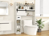 Toilet Storage Cabinet White 14408836