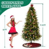 7.5 FT Artificial Christmas Tree with DIY 400 Warm White LED Lights, Hinged Xmas Pine Tree with Tree 94724856