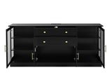U-Style 58.3" Modern Buffet Sideboard with 4 Doors & 2 Drawers, Adjustable Shelves, Power Outlet, N711P437648B