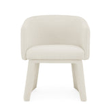 ZUN Modern style simple and elegant chair, beige leisure chair, suitable for dining/bedroom/living W487P186354