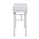 ZUN White Writing Desk with 1 Drawer B062P184574