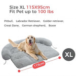 ZUN Dog Bed Large Sized Dog, Fluffy Dog Bed Couch Cover, Calming Large Dog Bed, Washable Dog Mat for 15662466