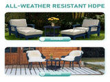 2-Tier Side Table, HDPE Adirondack Table Patio Side Table, Weather Resistant End Table Small 43896743