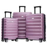 Hardshell Luggage Set 3 Piece, Durable ABSPC Travel Suitcase with Spinner Wheels for Men Women N730P245304I