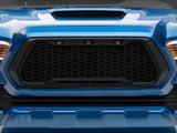Black Mesh Grille For Toyota tacoma 2016 -2023 Not Fit Truck with Radar Behind the Badge W2801P220386
