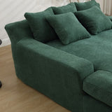 COOLMORE Chenille 2-seater lazy sofa With 5 back pillows,Comfy Sofa- Deep Seat Couch for Living W395P197931