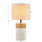 ZUN Textured Ceramic Table Lamp B03594979