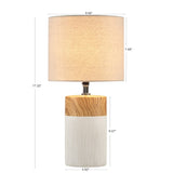 ZUN Textured Ceramic Table Lamp B03594979