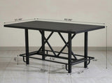 62.99 Inch Counter Height Farmhouse Bar Table Rectangular Pub Table for Kitchen 37133710