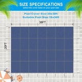 Inground Pool Safety Cover, 18x36ft Rectangle Winter Safety Pool Cover for Inground Swimming Pools, W465P203691