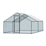 13 x 10 ft Large Metal Chicken Coop, Walk-in Poultry Cage Chicken Hen Run House with Waterproof 43287944