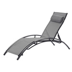 ZUN 2 PCS Set Chaise Lounge Outdoor Lounge Chair Lounger Recliner Chair For Patio Lawn Beach Pool Side W41928387