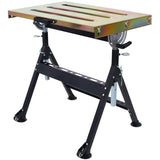 Welding Table 30"x20", 400lbs Load Capacity Steel Welding Workbench Table on Wheels, Folding Work 97101783