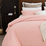 5PC Pure Color Bedding - Microfiber Hotel Series, with Zipper Closure Quilt Cover and Two 05565362