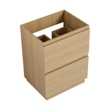 24" Bathroom with Double drawer, Freestanding Bathroom Cabinet,Engineering Wood,Oak W1972P188241