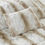 King 4PC Faux Fur Comforter Set B03597021