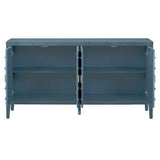 Retro Sideboard door with Circular Groove Design Round Metal Door Handle for Entrance, Dinning Room, 42078691