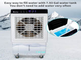 -3 in 1 Portable Evaporative Cooler,Indoor,Outdoor,2353CFM Personal Air Cooler with remote ,7.93 Gal 28339062