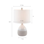 ZUN Driggs Ceramic Textured Table Lamp B03594976