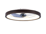 20" Modern Flush Mount Ceiling Fans with Lights Kit , 3000-6500K Dimmable LED Fan Light, 6 W3596P458001