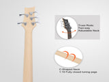 44 Inch GIB 5 String H-H Pickup Laurel Wood Fingerboard Electric Bass Guitar 62416959
