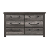 Gray Finish 6-Drawers Storage Dresser 1pc Wooden Furniture Traditional Design B011P227527
