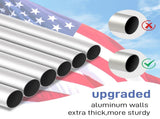 Flag Pole Kit for Outside House in Ground, 30FT Sectional Aluminum Extra Thick Flagpole, 5x3 US 40319119