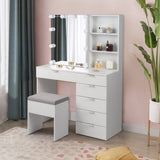 Particleboard Triamine Veneer 6 Pumps 2 Shelves Mirror Cabinet 3 Tone Light 10366103