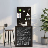 Brown wall mounted office desk 77862636