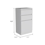 Cassel 2-Drawer Dresser White B06280083