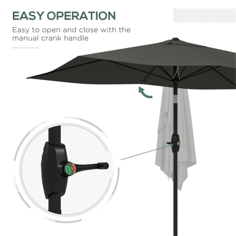 ZUN Outdoor beach umbrella / Sun Umbrella （Prohibited by WalMart） 47425850