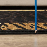 Tribes GC_YLS4013 Black 5 ft. 3 in. x 7 ft. 3 in. Animal Print Area Rug B186P316765