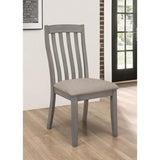 Grey Padded Side Chair B062P153692