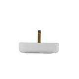 Bothwa Home Rectangular Countertop Ceramic Wash Basin CUPC Certified B2724P262845
