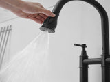 Bridge Kitchen Faucet with Pull-Down Sprayhead in Spot W1932P171697