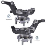 2x Front Steering Knuckle & Wheel Hub Bearing Assembly LH RH Fit for Chevy Aveo 1.6L L4 Sedan 60901118