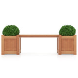 Wooden bench with planter box 88502351