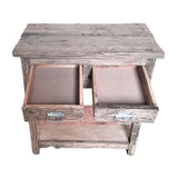 31.5x17.5x31.5" Rustic 2-Drawer Kitchen Island W2078P174935