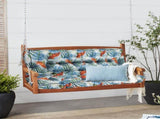 Outdoor Swing Cushions 70 Inch, Waterproof 4" Thick Porch Swing Cushion Replacement with Backrest 70429661