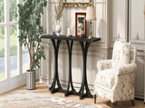 U-Style 59.8'' Wooden Console Table with Oak Veneer Top,Farmhouse Entryway Table with Rubber Wood N711P295300B