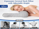 Dual Zone Support Bed Pillow, Ergonomic Pillow with Ear Cutout for Side Sleepers, Breathable Mesh 31749542