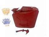 20L US Standard Cold-rolled Plate Petrol Diesel Can Gasoline Bucket with Oil Pipe Red 2 Pairs of 03165863