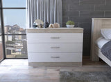 Bethage 3-Drawer Dresser White B06280072