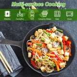 3pcs Pre-Seasoned Cast Iron Skillets, 8 In, 10 In, & 12 In Cast Iron Frying Pans With Handles, Safe 89715103